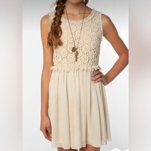 Free People, ivory dress.